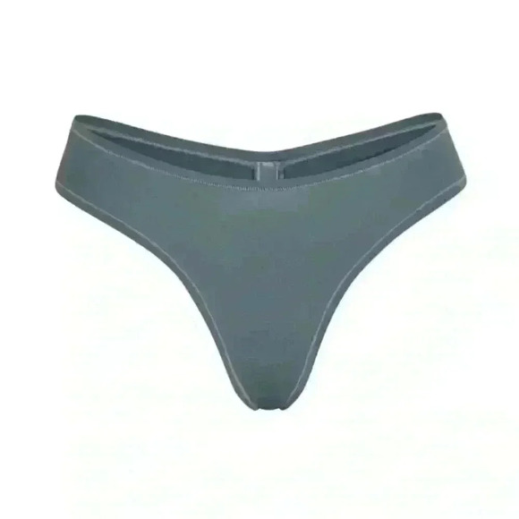 SKIMS COTTON JERSEY DIPPED THONG KYANITE SIZE 2X - Picture 1 of 9